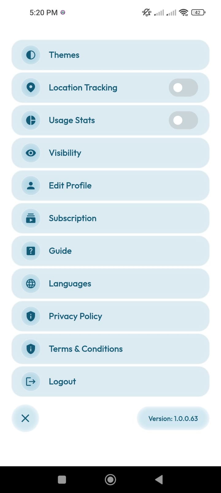 RateOp mobile app screen 38